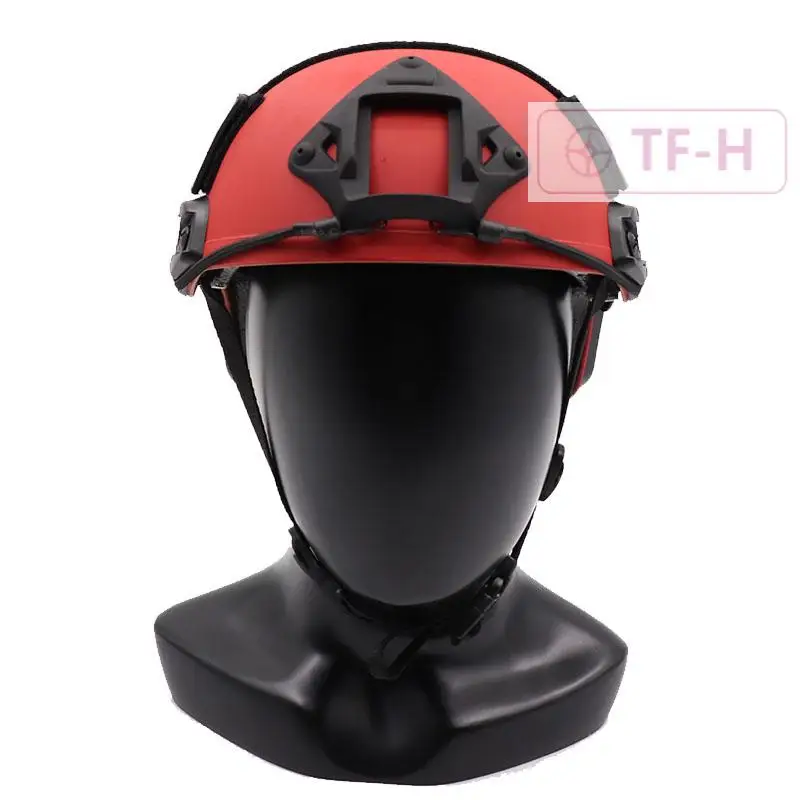 ABS Kids Tactical Lightweight Helmet Airsoft CS Outdoor Sports Training 53-55CM White Red Headwear Helmet