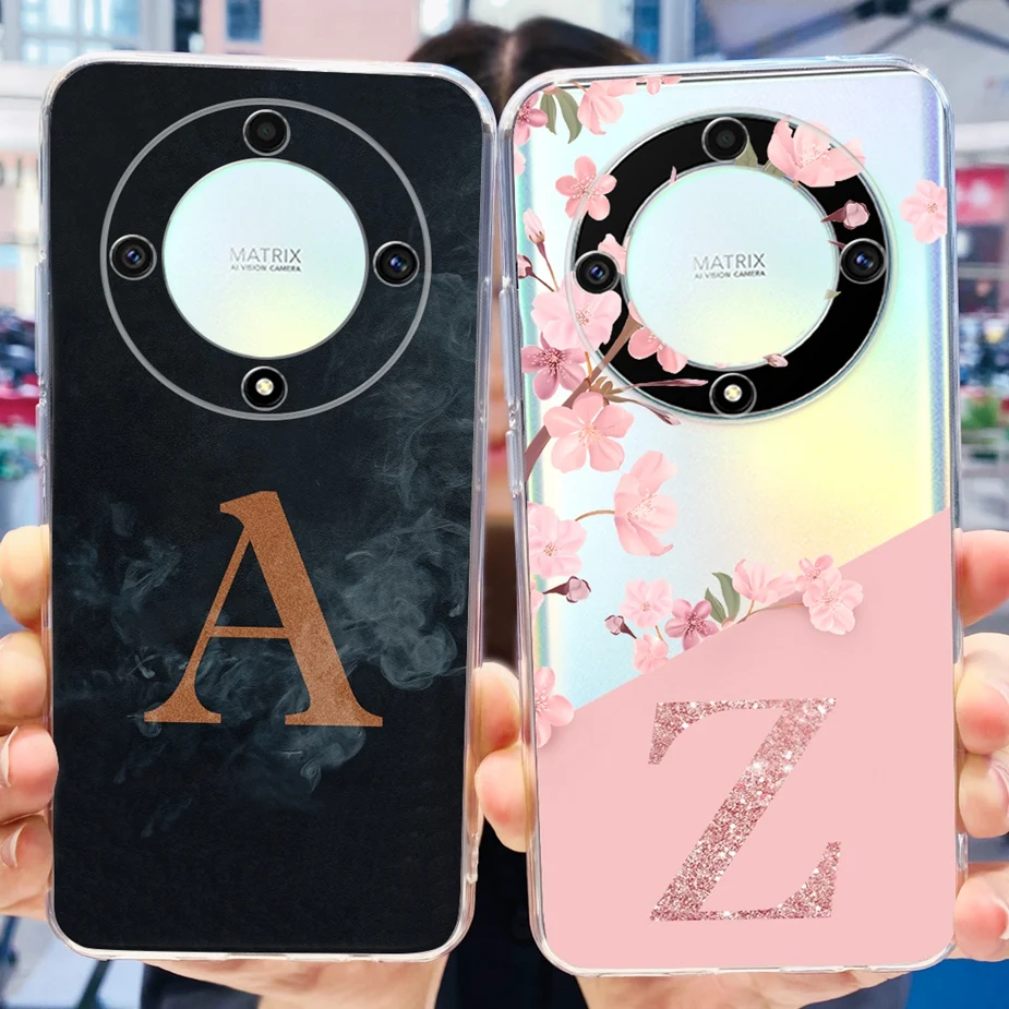 For Honor Magic 6 Lite Case Honor X9b Case 2023 New Letters Cover Soft Silicone Phone Case For Honor Magic6 Lite HonorX9b Fundas