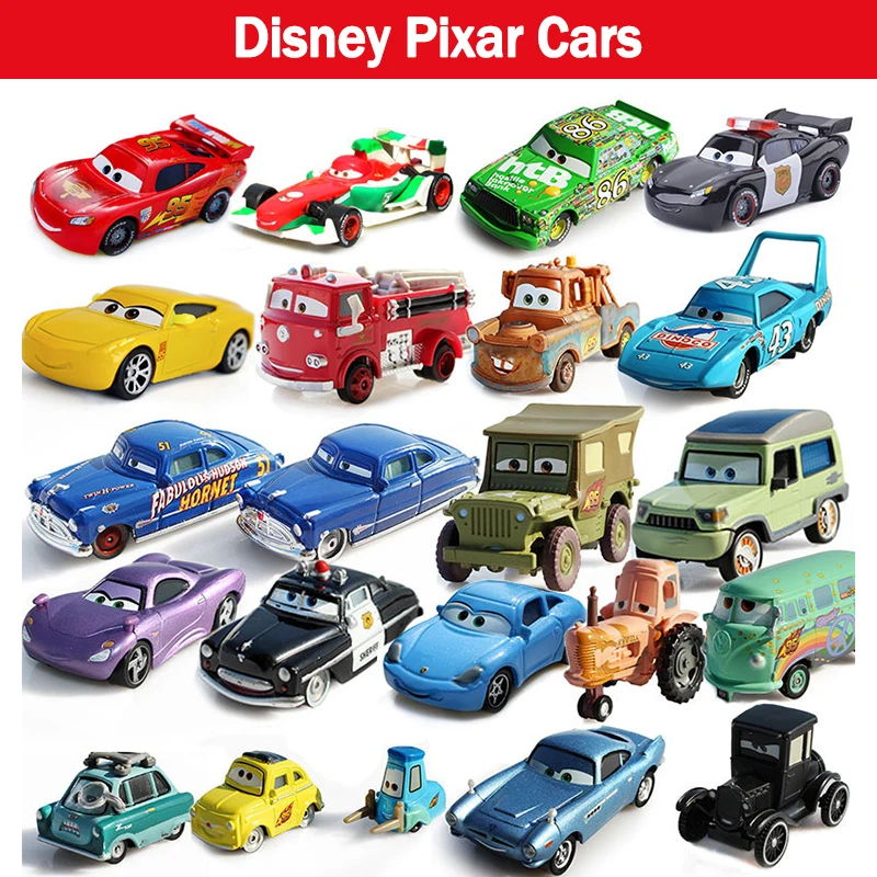 

1:55 Disney Pixar Cars 3 Lightning Mcqueen Children Car Toys Jackson Storm The King Mater Diecast Metal Alloy Model Car Kid Gift