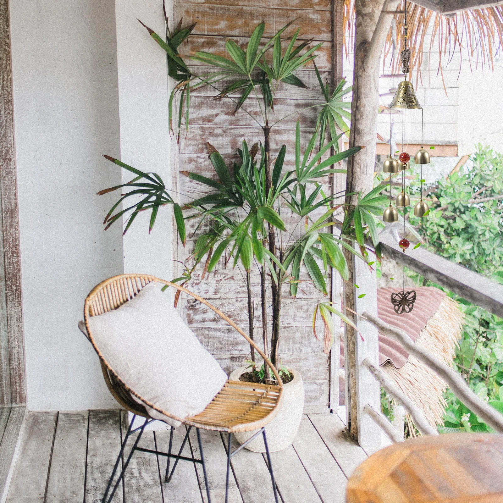 

Zinc Alloy Butterfly Vintage Wind Chime Outdoor Decorative Feng Shui Bells Garden Balcony Porch Ornament Wind Chime