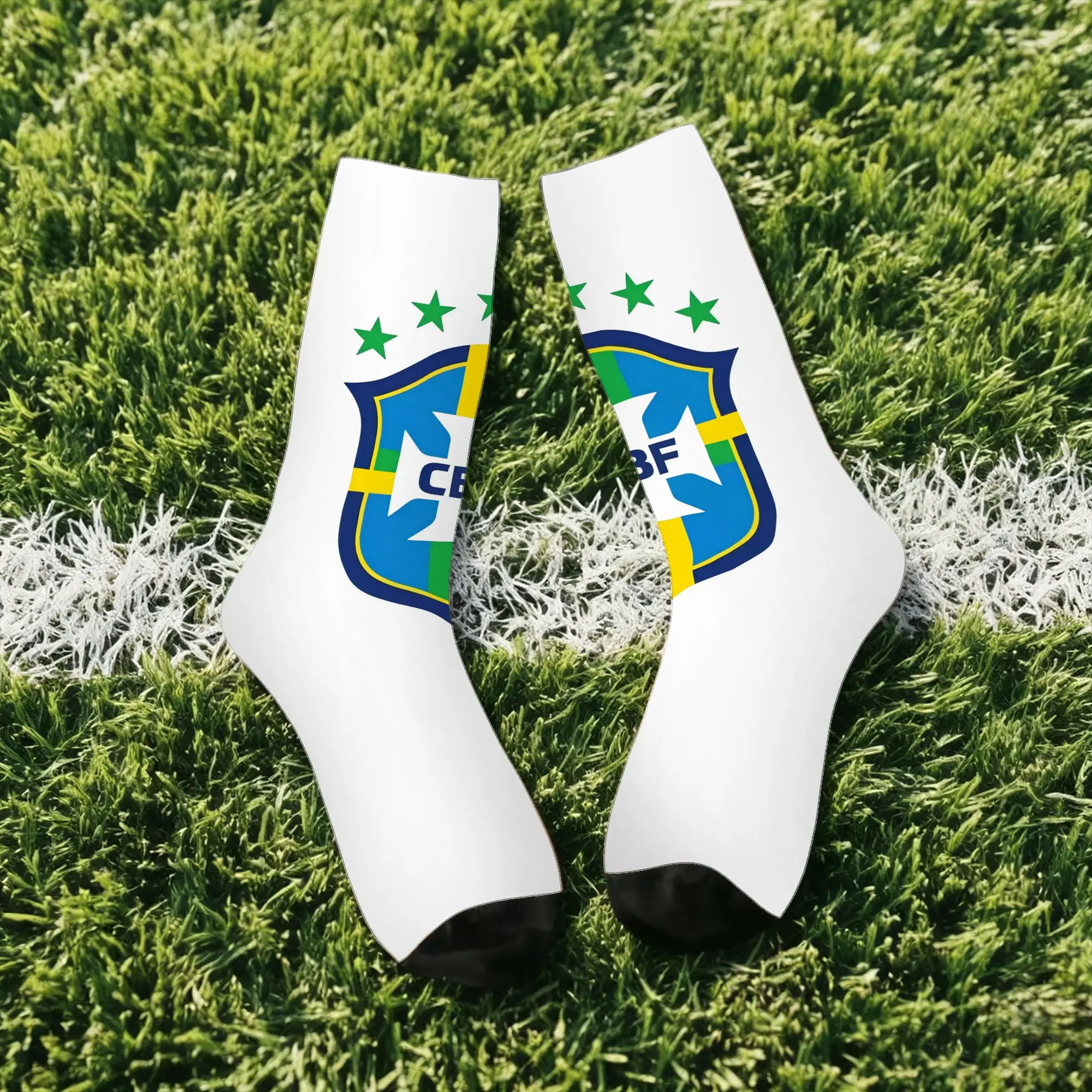 Hip Hop Vintage Brazil Crazy Men's compression Socks Unisex  Street Style Seamless Printed Funny Sock Match Day Essentials