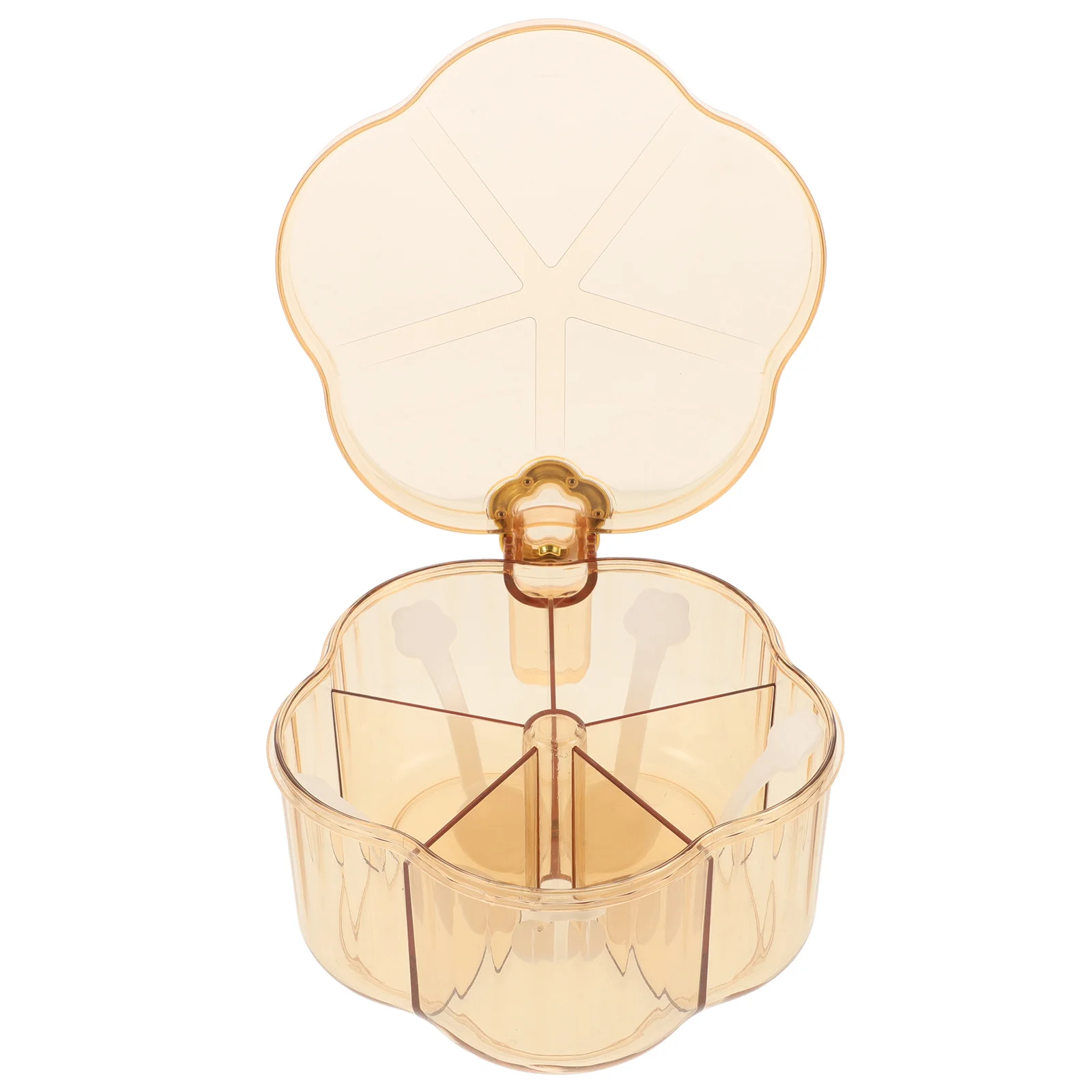 مجموعة صناديق توابل بخمسة أقسام، غطاء شفاف، منظم توابل مقاوم للرطوبة، حاوية بهار المطبخ، صندوق ماسالا قابل لإعادة الاستخدام