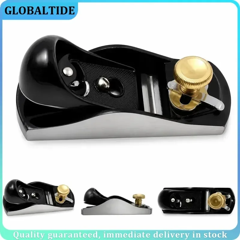 Mini Hand Planer Carbon Steel Wood Planer Adjustable Block Planer for DIY Model Trimming Polishing Deburring Woodworking Tool