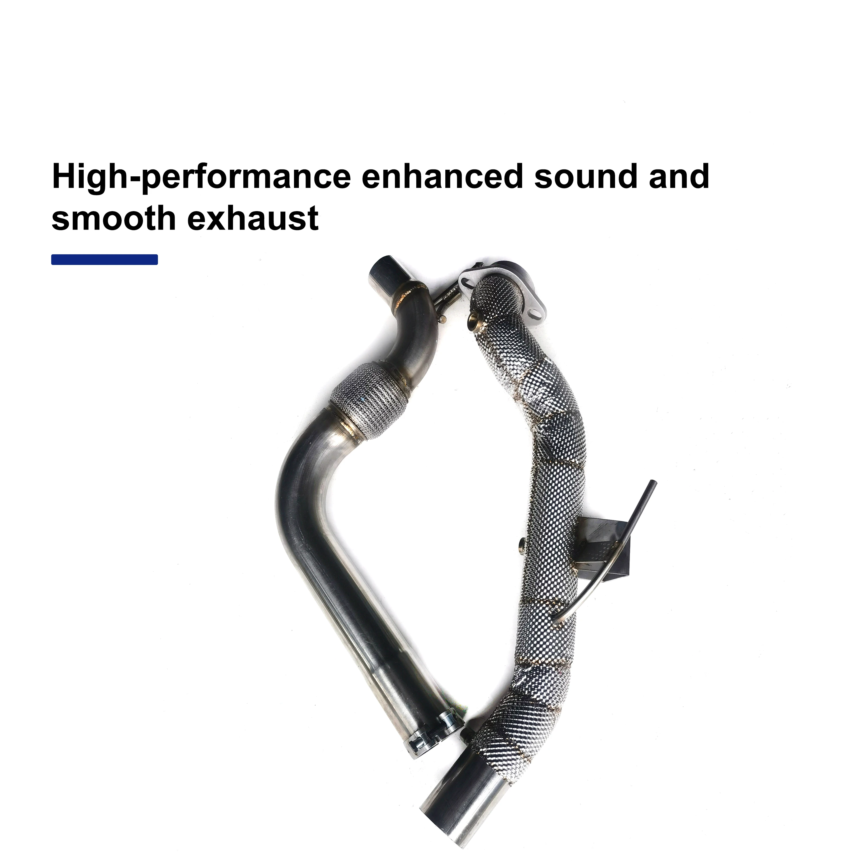 ACE Hochleistungs-Downpipe für Ford Mustang 2.3T 2013-2018, Downpipe-Krümmer aus Edelstahl, Hochleistungs-Auspuffrohr – Detail 6