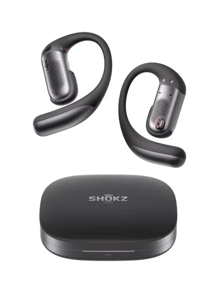【LOCAL+】SHOKZ OpenFit Pro Kabellose Kopfhörer mit Free-Ears-Geräuschunterdrückung, Dolby Atmos, kraftvollem Bass, 50 Std. Spielzeit, klaren KI-Anrufen, für Sport und Arbeit, Bluetooth 6.1, IP55, T010,