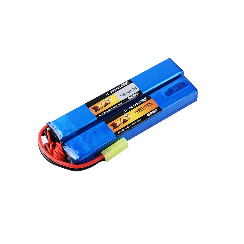 Imagem -05 - Lipo Bateria 20c para Airsoft Pistola de ar Elétrica Água Gel Bola Armas Bateria com Pequena Tamiya sm Deans t Plug 11.1v 3000mah