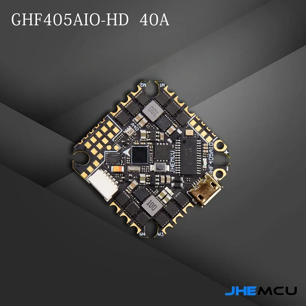 JHEMCU GHF405AIO-HD 40A F405 Kontroler lotu BLHELIS 40A 4w1 ESC 2-6S