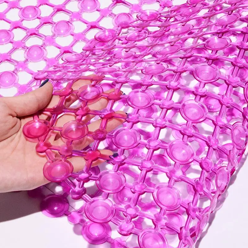New Household Non-slip Mat PVC Bathroom Mat With Massage Suction Cup Carpet Supplies