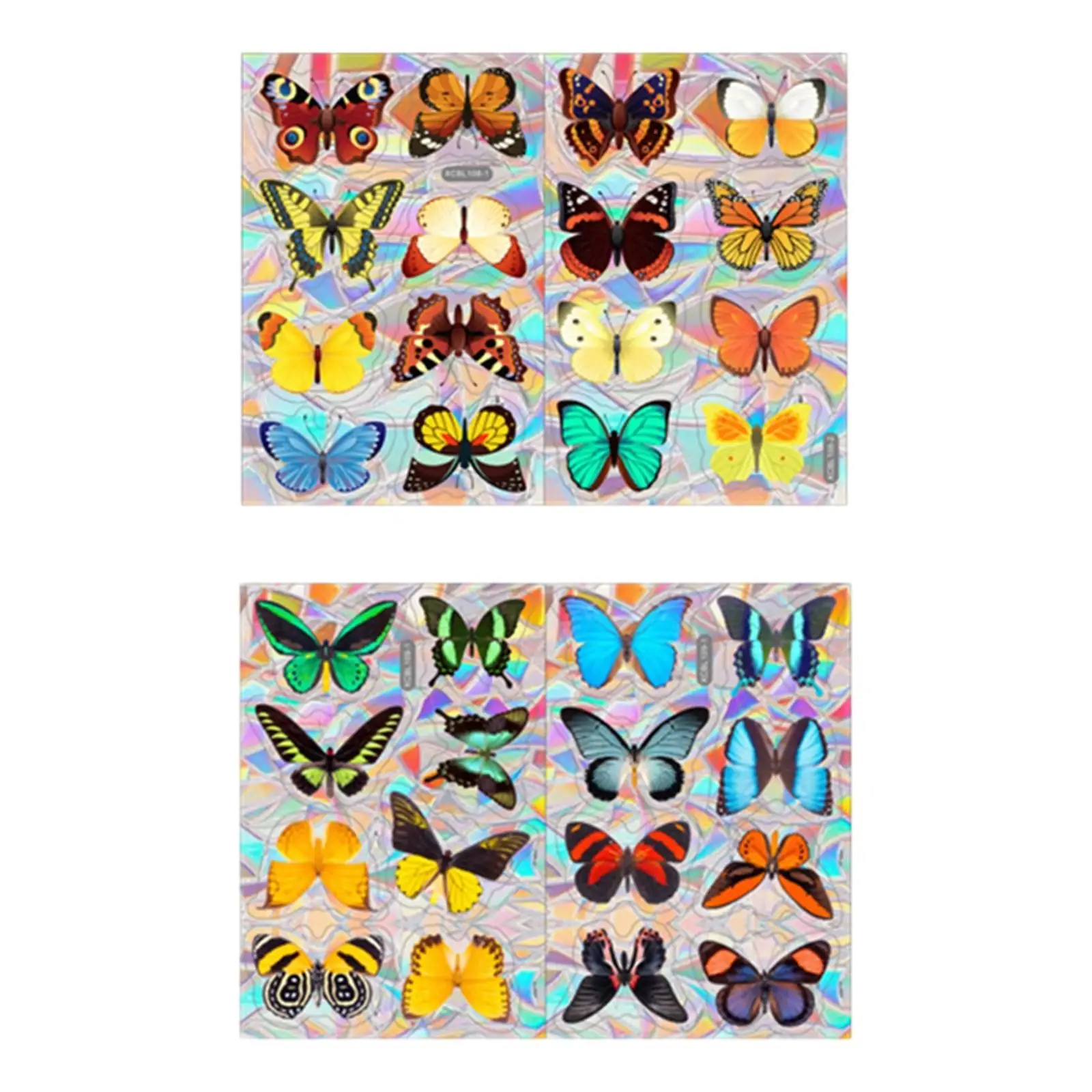 Rainbow Window Cling Colorful Prevent Birds Strikes Static Cling Window Film