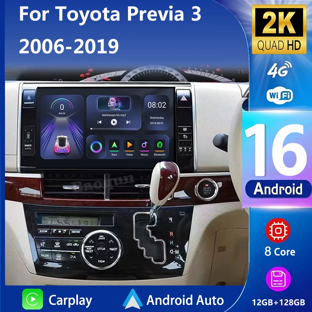 ΠΠ²ΡΠΎΠΌΠ°Π³Π½ΠΈΡΠΎΠ»Π° Carplay Android 16 Π΄Π»Ρ Toyota Previa XR50 3 III Estima 2006-2019, GPS, ΠΌΡΠ»ΡΡΠΈΠΌΠ΅Π΄ΠΈΠΉΠ½ΡΠΉ Π²ΠΈΠ΄Π΅ΠΎΠΏΠ»Π΅Π΅Ρ, Π°Π²ΡΠΎΡΠ°Π΄ΠΈΠΎ, ΡΡΠ΅ΡΠ΅ΠΎ BT ΠΠ²ΡΠΎΠΌΠ°Π³Π½ΠΈΡΠΎΠ»Π° Carplay Android 16 Π΄Π»Ρ Toyota Previa XR50 3 III Estima 2006-2019, GPS, ΠΌΡΠ»ΡΡΠΈΠΌΠ΅Π΄ΠΈΠΉΠ½ΡΠΉ Π²ΠΈΠ΄Π΅ΠΎΠΏΠ»Π΅Π΅Ρ, Π°Π²ΡΠΎΡΠ°Π΄ΠΈΠΎ, ΡΡΠ΅ΡΠ΅ΠΎ BT