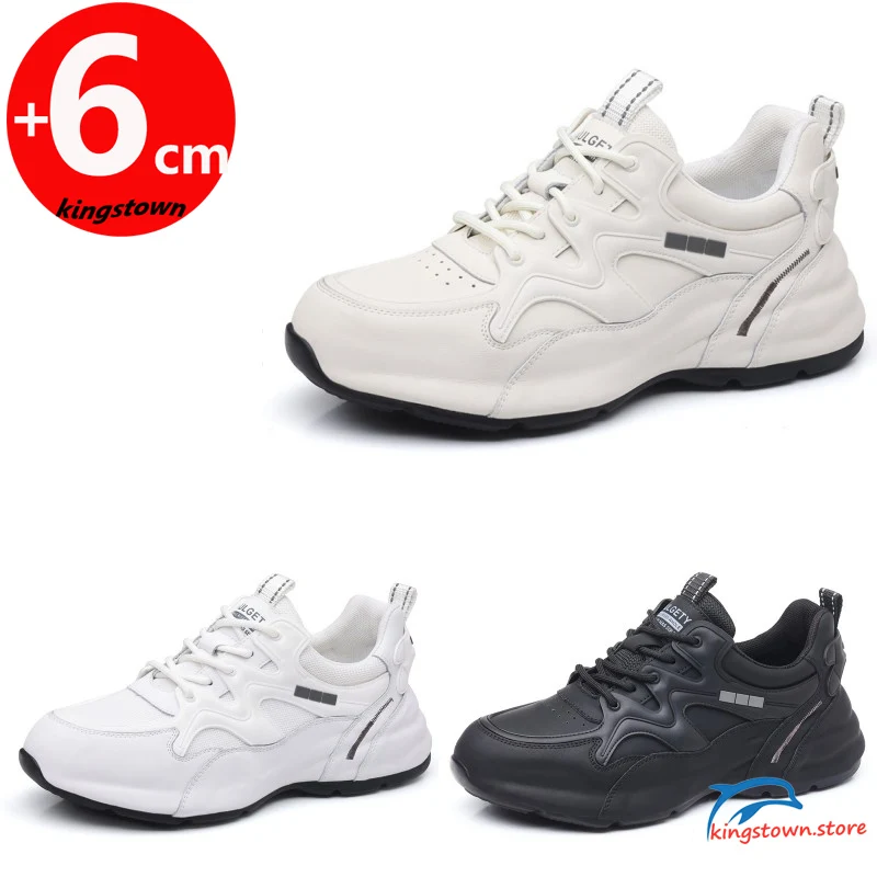 Zapatos con alzas para hombre, plantilla para aumentar la altura, zapatillas gruesas de 6cm, Booster