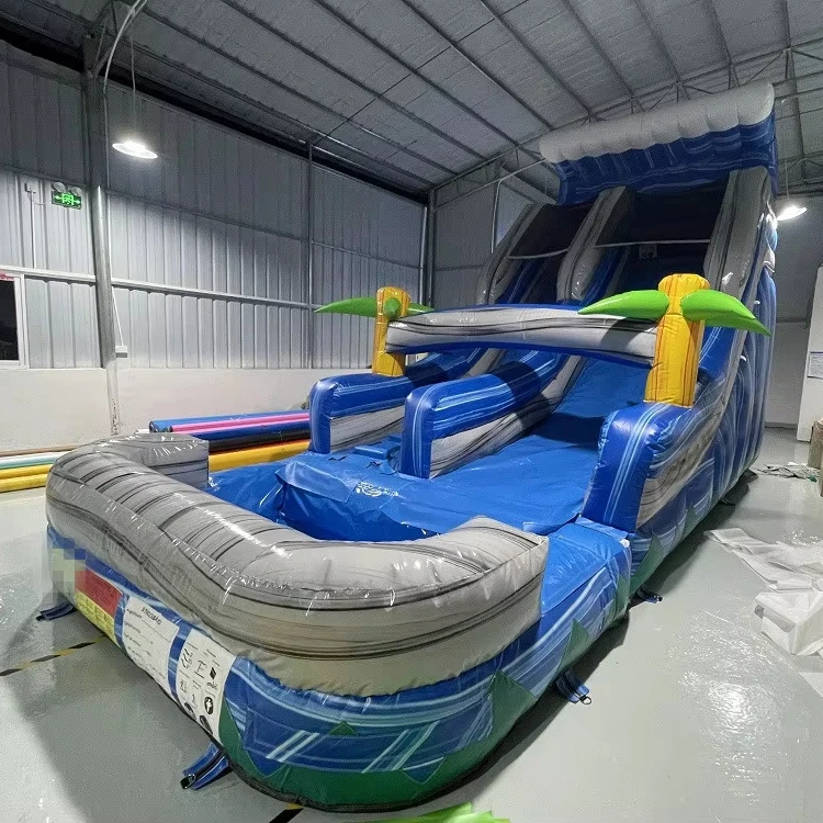 حار بيع التجاري PVC نفخ المياه الشريحة العملاقة نفخ المياه الشريحة للبالغين