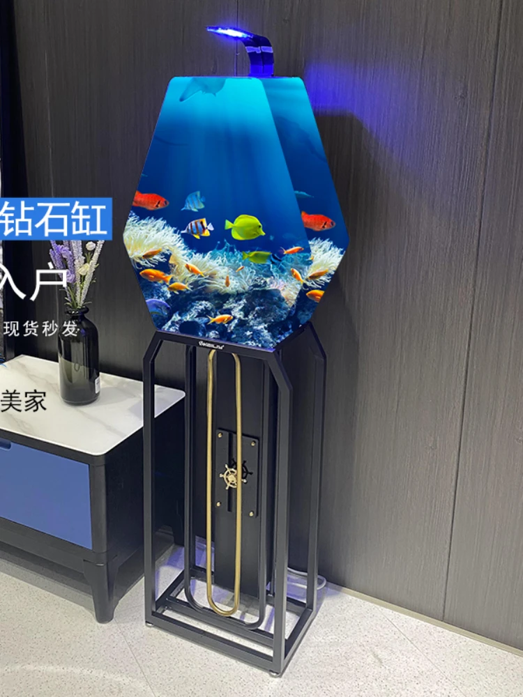 Fish Tank Ecological Floor Living Room Fish Tank Small Fish Globe round