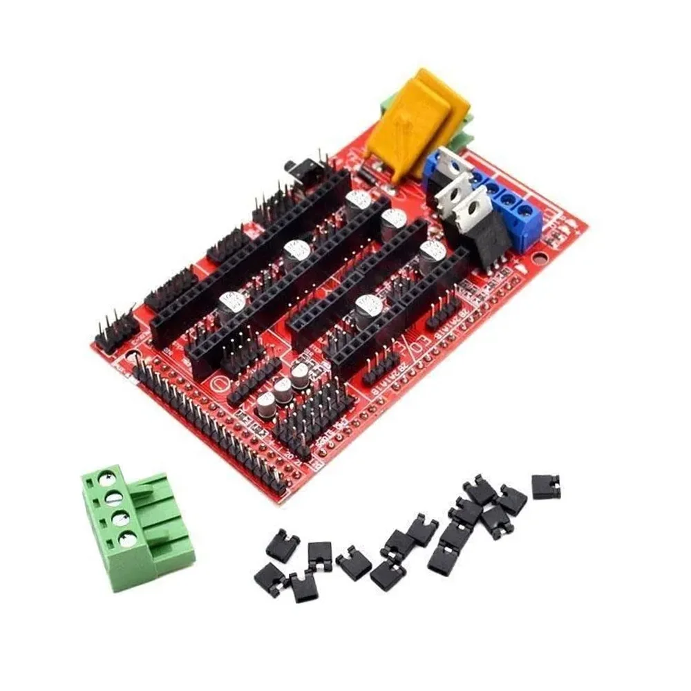 1pcs RAMPS 1.4 Panel Part Motherboard 3D Printers Parts Shield Red Black Controls