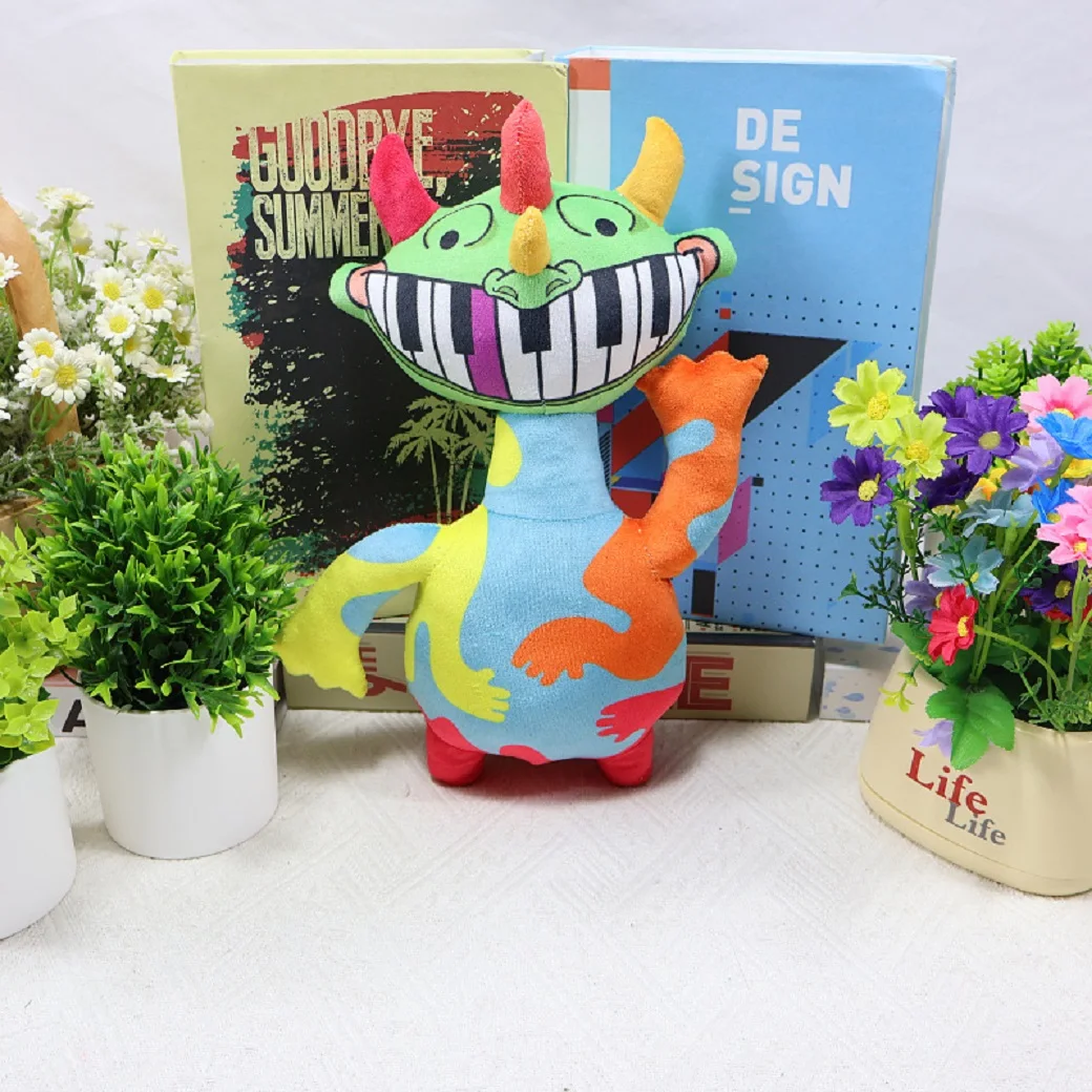 

New 30cm Nightmare Critters Pianosaurus Plush Piano Dragon Plush Toy Doll Bedroom Ornaments Plush Doll Children Gifts