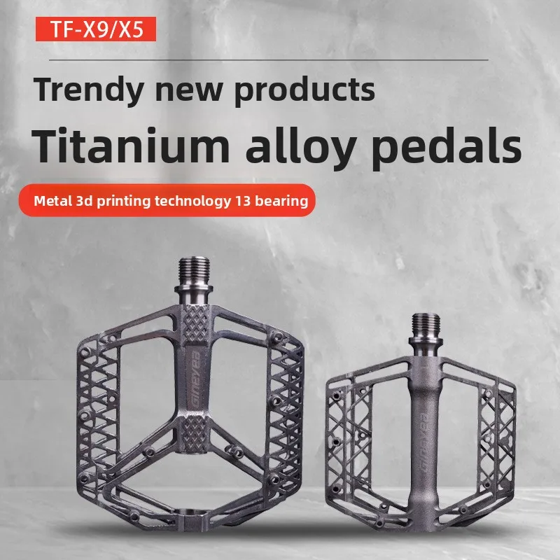 

3D printing titanium alloy mountain bike pedal Sanperin sealed bearing bicycle accessories customization