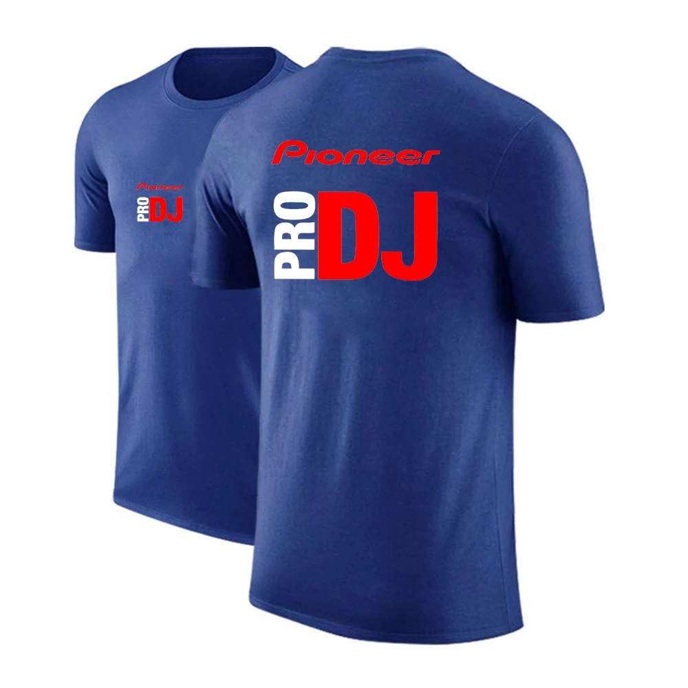 2025 Summer Man's New DJ Pioneer PRO Printing Round Neck Breathable Casual Top Thin Cotton Ordinary Short sleeved T-shirt