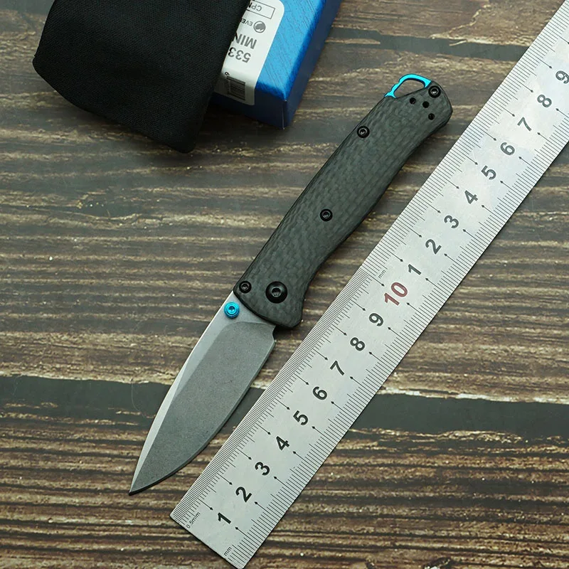 

LEMIFSHE Mini Bugout 533, складной нож S90V, лезвие, ручка из углеродного волокна, открытый кемпинг, охота, кухня, карманный инструмент для выживания, EDC