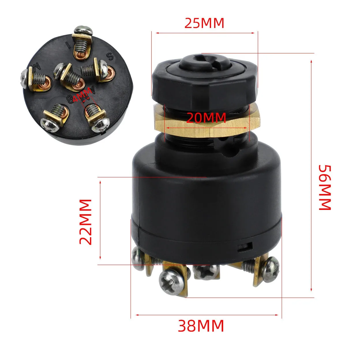 Picture 3: Marine ignition switch, suitable for inboard and outboard power boats, etc