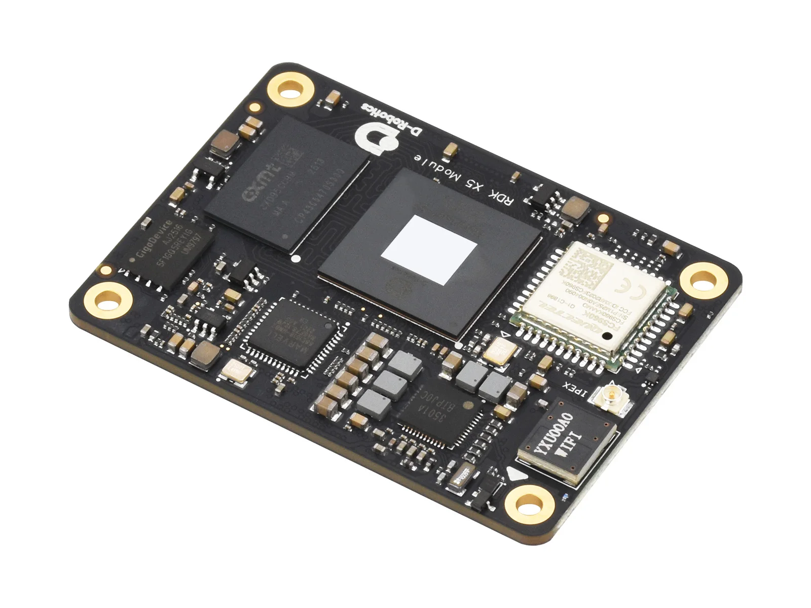 D-Robotics RDK X5 AI Module, 10 TOPS Computing Power, Integrated Octa-core Cortex A55 CPU, Options For Wireless/RAM/eMMC