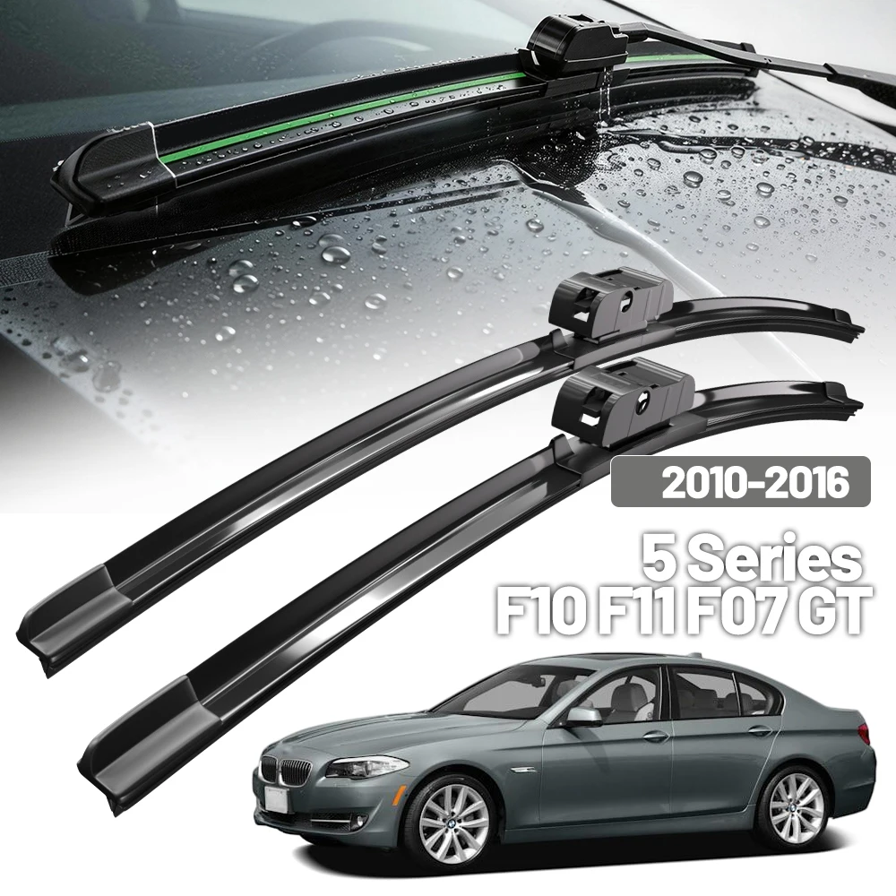 2 Stück Wischerblätter für BMW 5er Serie F07 F10 F11 GT 2010-2016 LHD Frontscheibe 26"+18" 520i 523i 528i 530i 535i 550i