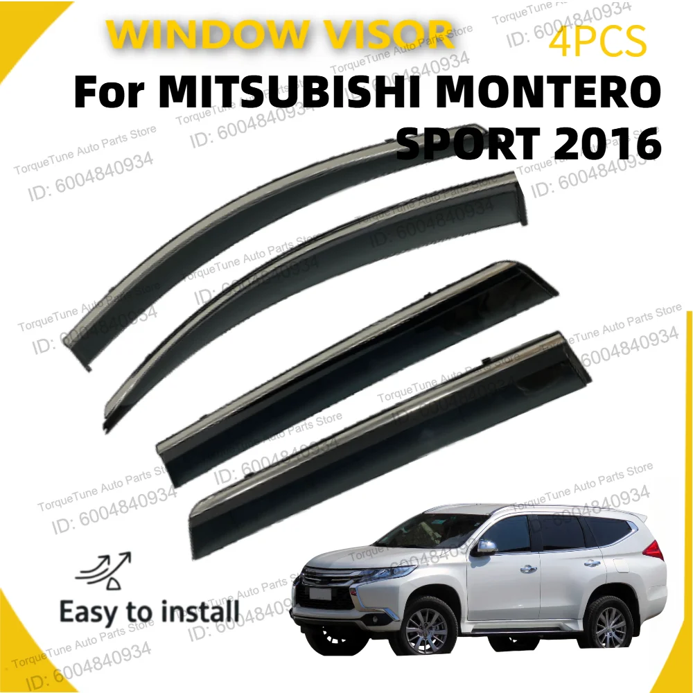 For MITSUBISHI MONTERO SPORT 2016 Injection Deflector PC Window Visor