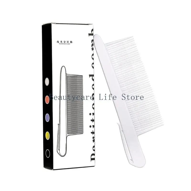 652C Short Hair Sectioning Comb With Unique Teeth Design For Easy DIY Styling