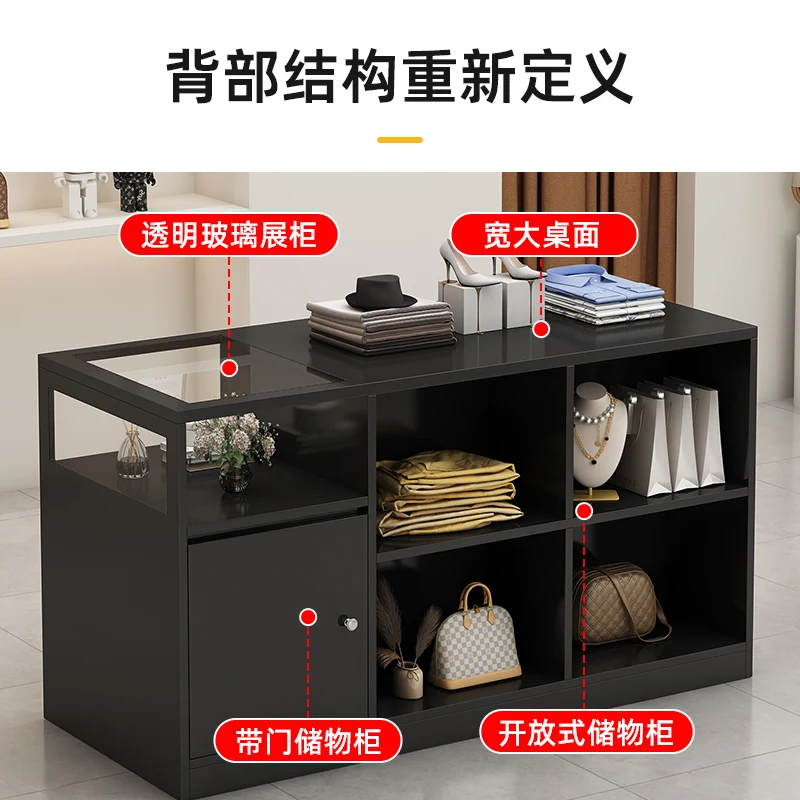 

Nakajima Tai Women's Clothing Store Flowing Water Tai Middle Ancient Jewelry Ornament Glass Display Table Display Locker