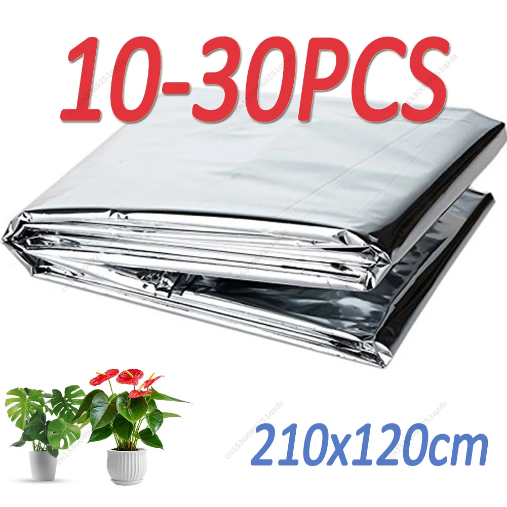 10-30pcs High Reflective Polyester Film Used For Planting Tent Room Garden Greenhouse Agriculture And Promoting,210x130cm