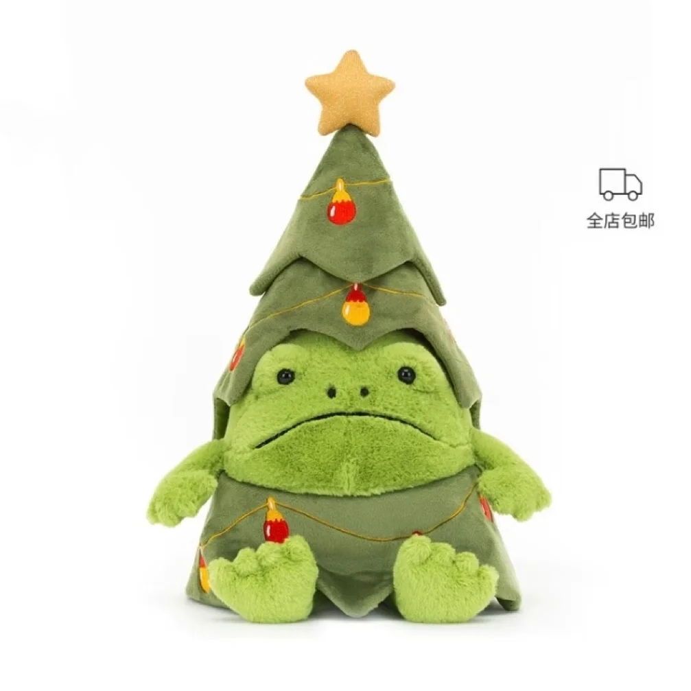

UK Jellycat Richie Rain Frog Christmas Tree Outfit Plush Toy Doll Gift 2026 Christmas New Arrival Present
