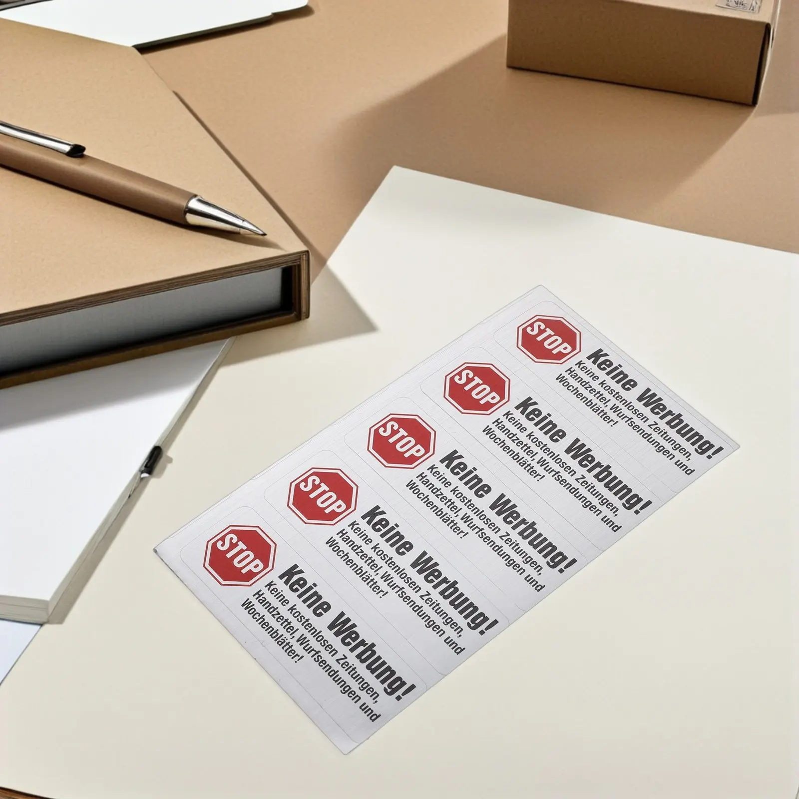 100Pcs Letterbox Office Sign Junk Mail Sticker Decal For Mailbox Stickers Advertising Warning Home Mailboxes For Office Post Box