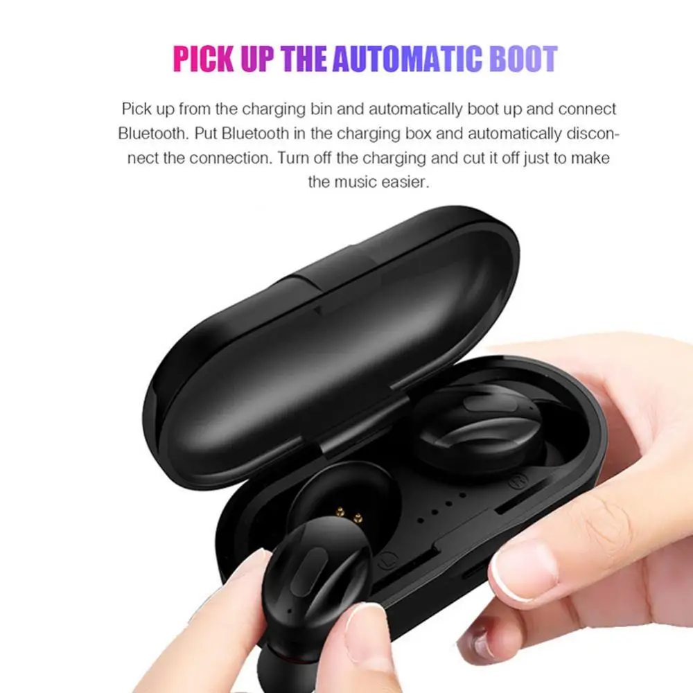 XG13 True Wireless Stereo Bluetooth-compatible 5.0 Noise Reduction Wireless Earphones In-Ear Sports Earbuds