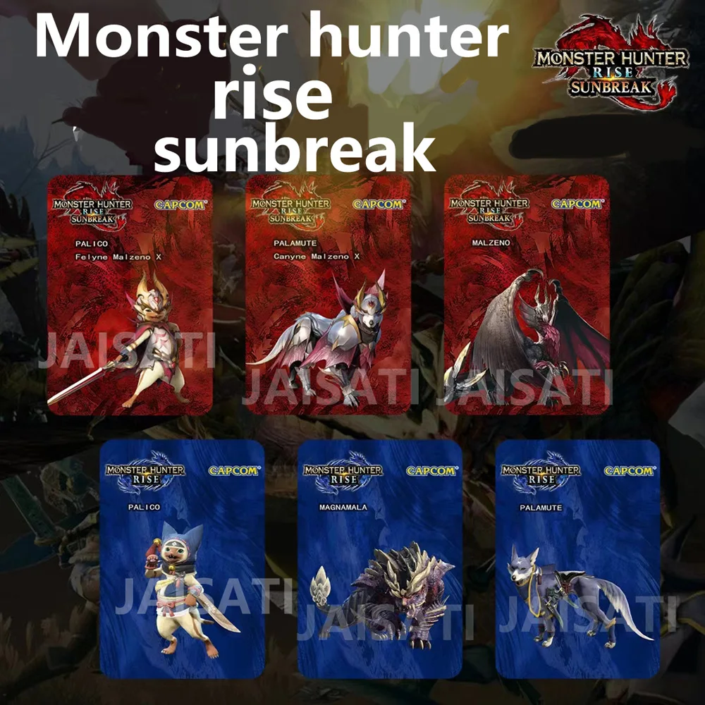 Monster hunter rise:sunbreak card monster hunter rise card, monster hunter stories2 card para ns switch