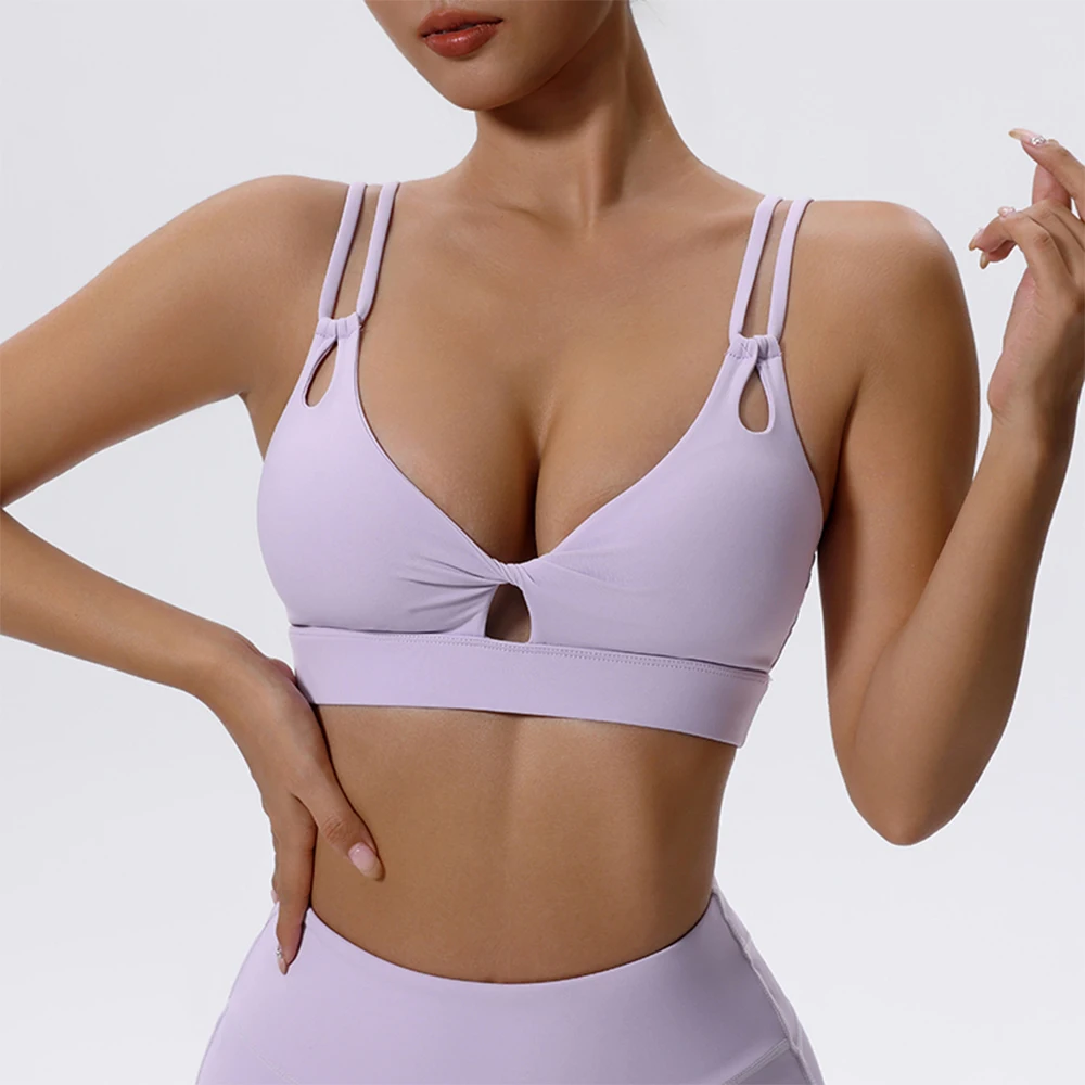 Women Cross Strap Sports Bra Brassiere Fitness Top Breathable Bras Yoga Runing Gym Crop Top Sport Bra Women Push Up Sport Bra