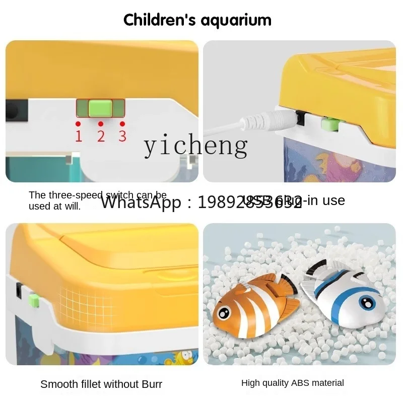 Magnetyczna zabawka wędkarska dla dzieci, prezent urodzinowy dla niemowląt, elektryczny akwarium, symulacja akwarium, puzzle