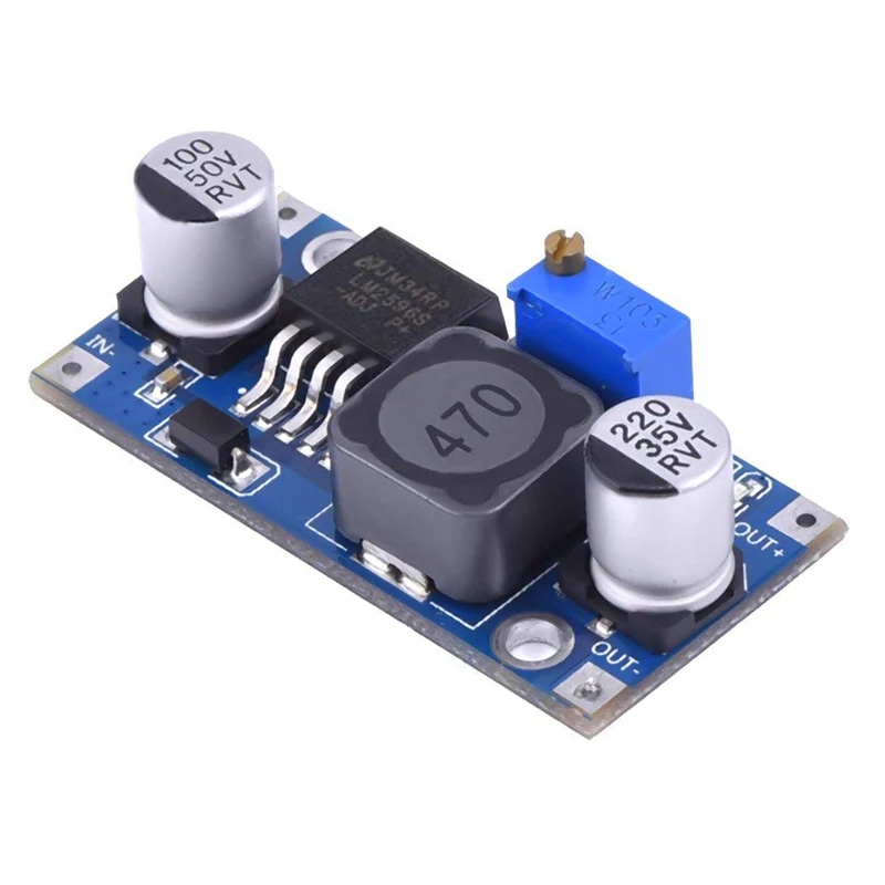 1PCS LM2596 Power Converter Step Down Module DC-DC 3.2V-41V Adjustable Power Supply 1.25V-35V For arduino