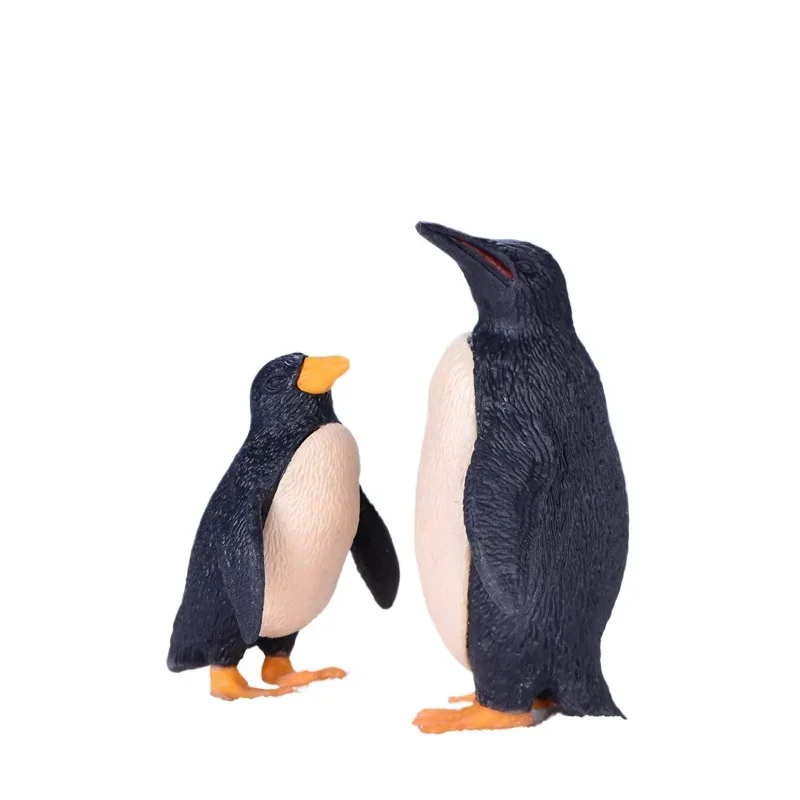 2 Pcs Wholesale Simulation Penguin Father and Son Micro Landscape Pvc Plastic Ornament, Ocean Landscape Cute Animal Ornament