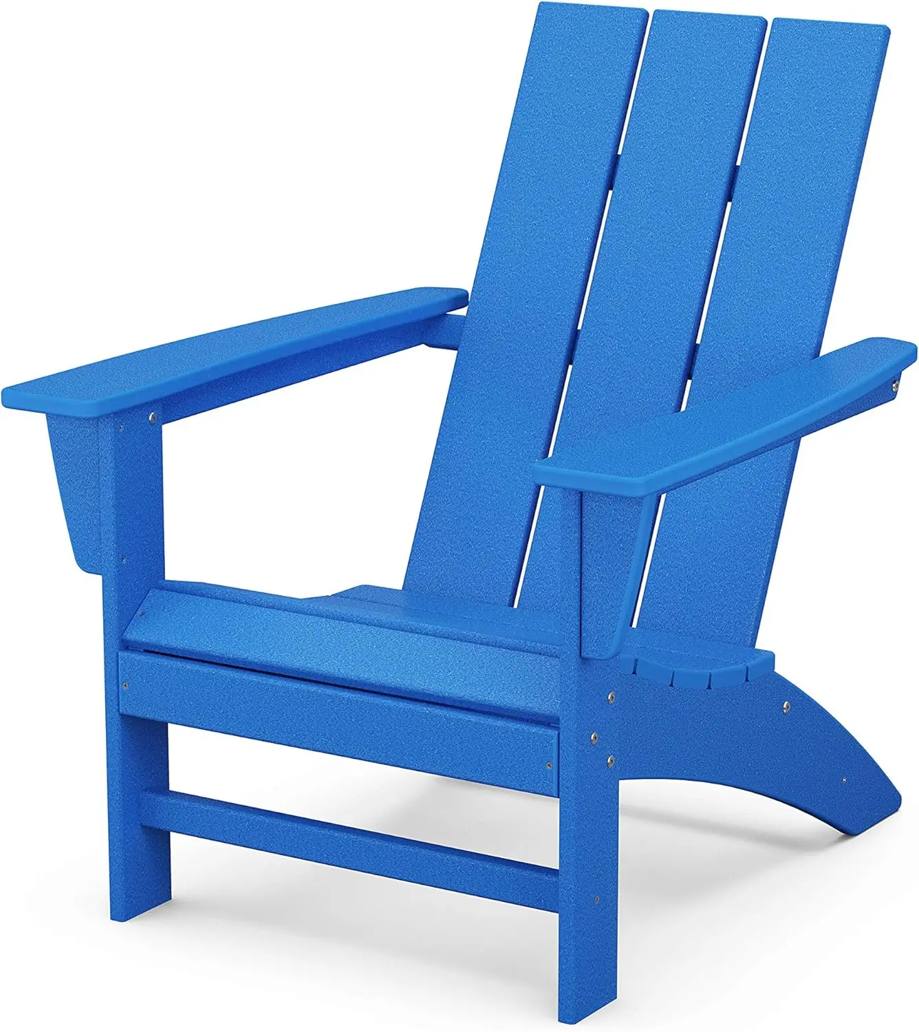 

AD420PB Modern Adirondack Chair Pacific Blue Durable High Density Polyethylene Construction Easy Assembly Waterproof