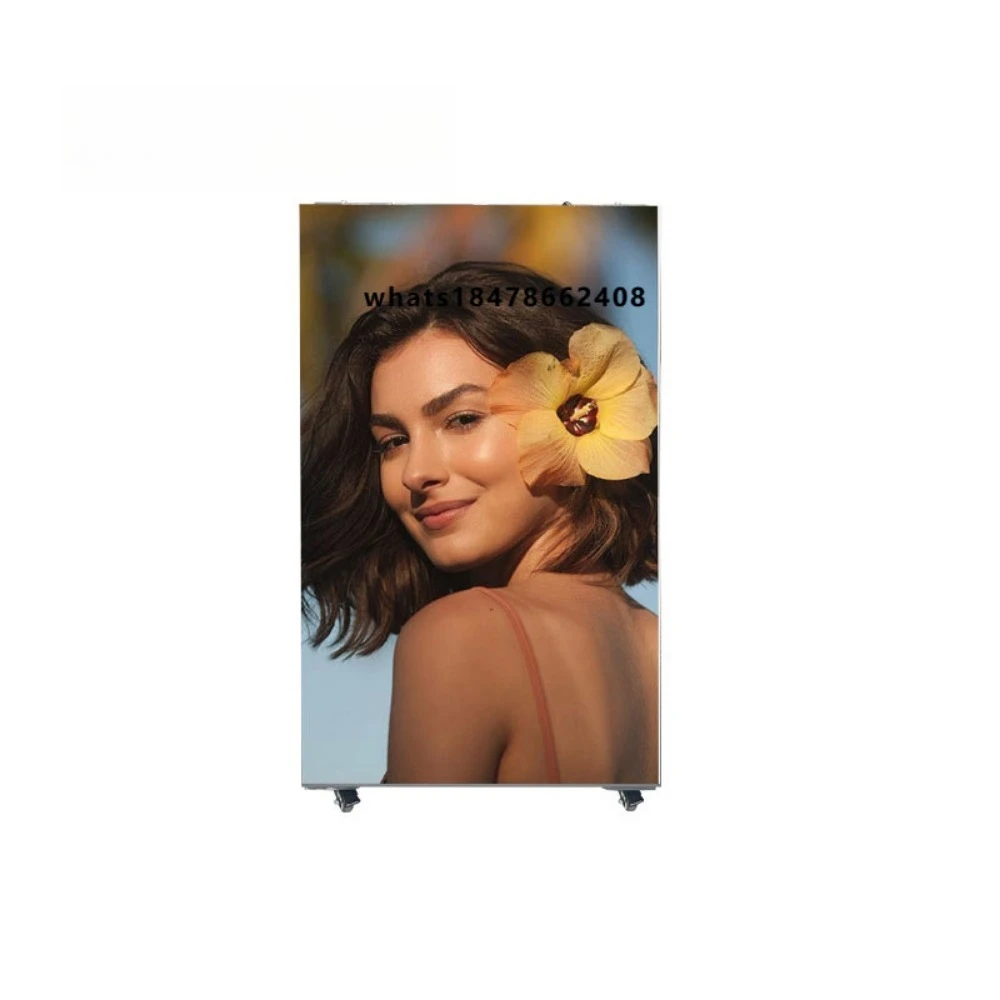 Indoor full-color LED advertising screen P2.5mm IP65 foldable high-quality vertical display for retail stores