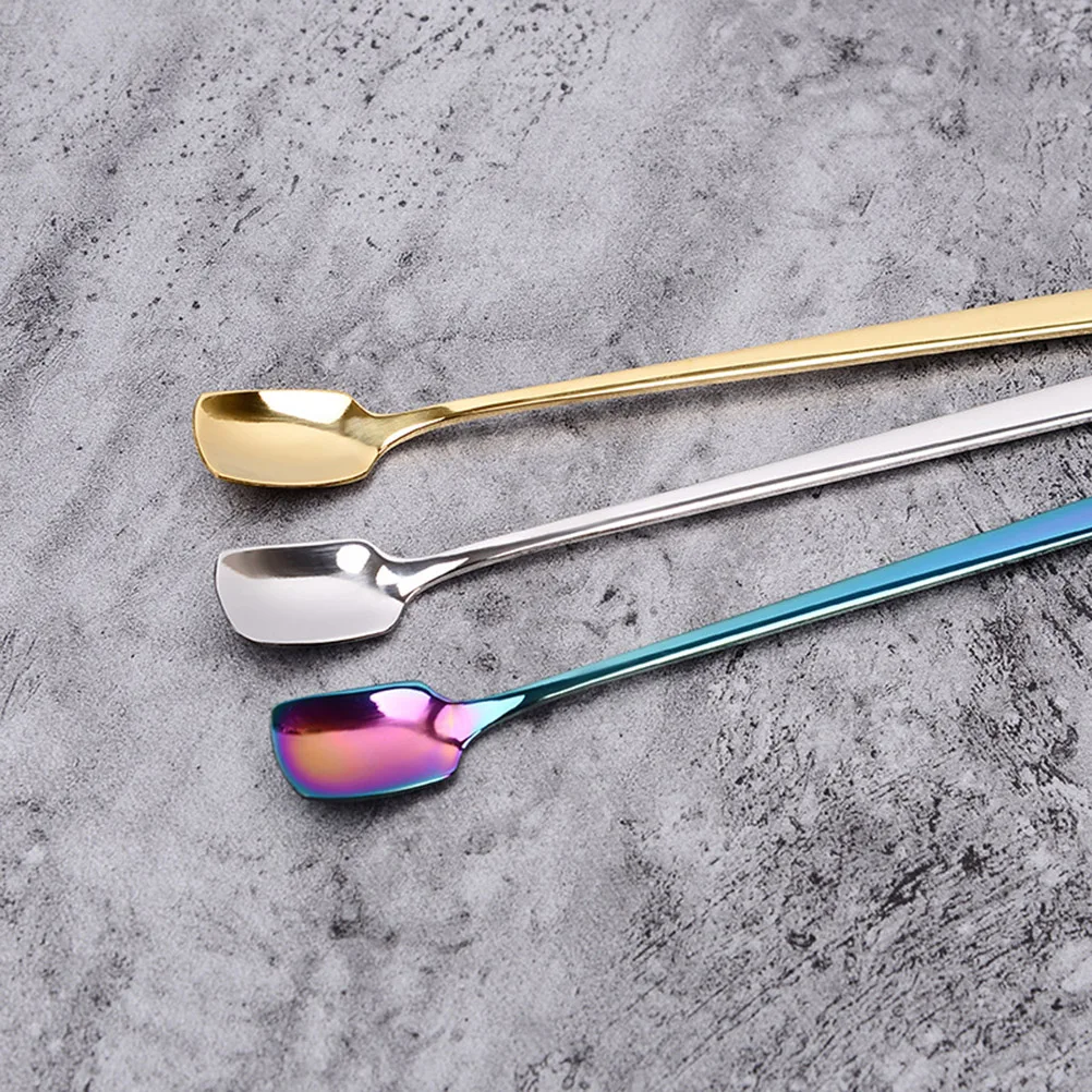 

Coffee Stir Sticks Stainless Steel Non Rust Safe Cocktail Stirrers Long Handle Bar Cafe Kitchen Tools Multi
