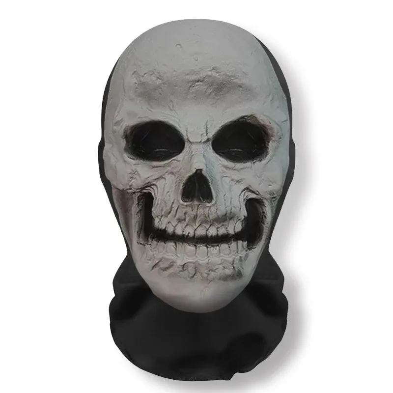 Halloween Geist Gesicht Schädel 3D Maske Sturmhaube Vollgesicht Elastische Mesh Atmungsaktive Sonnencreme Headcovers Lustige Party Cosplay Requisiten