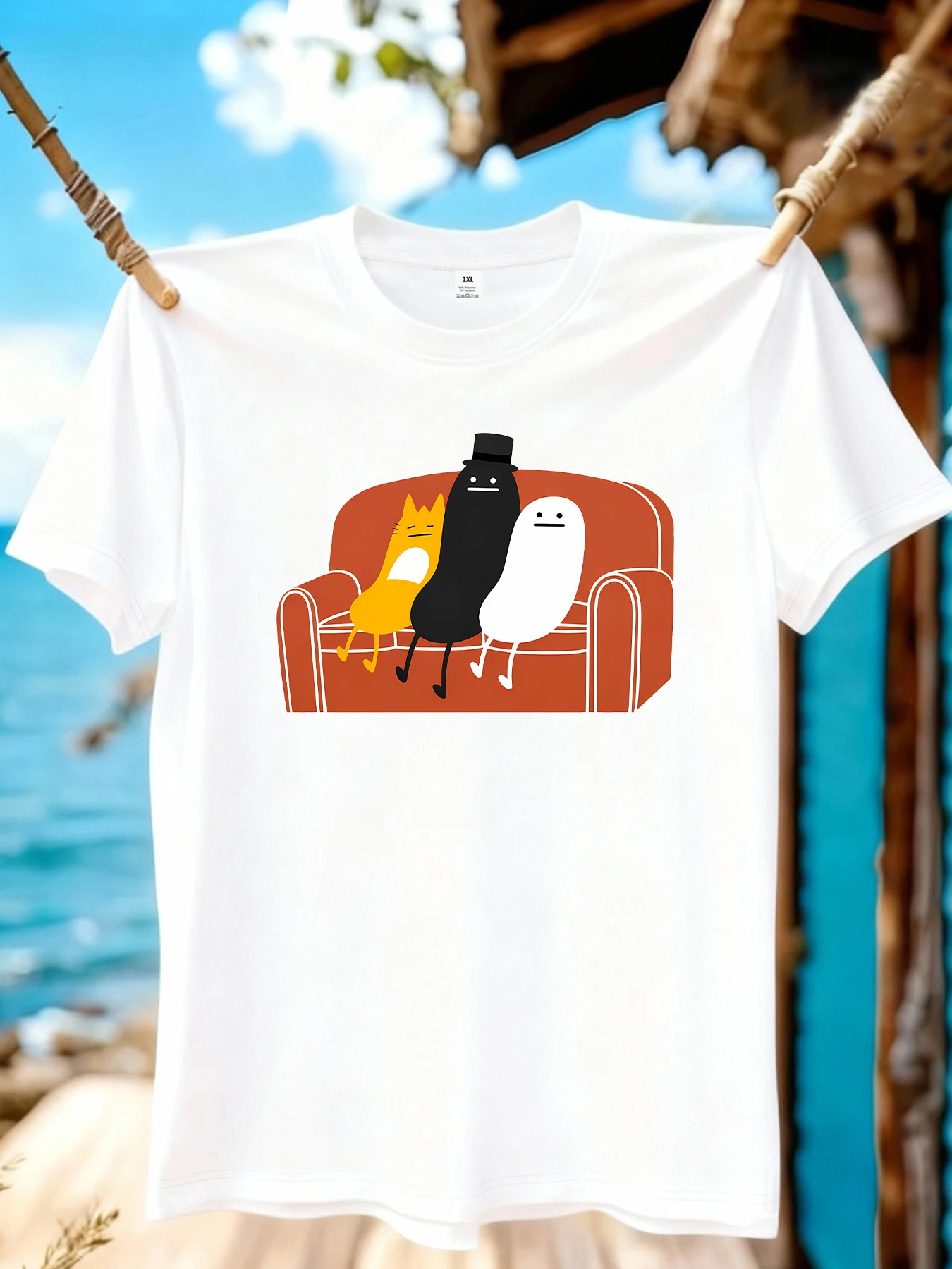 

【WZM109146】Creative pattern printed plus size women's round neck summer casual short sleeved street fashion versatile T-shirt