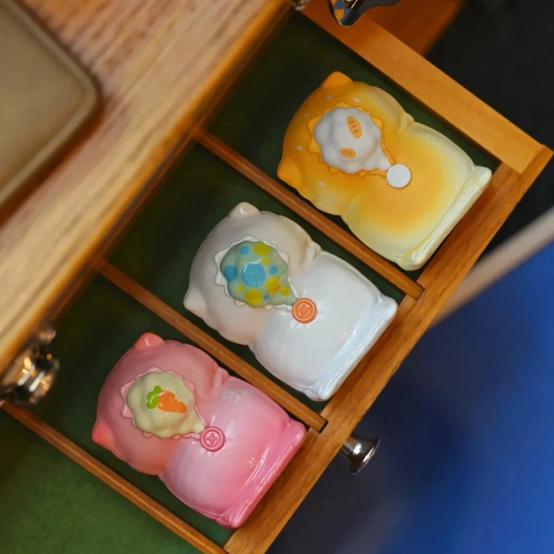 กล่องสุ่มฟิกเกอร์ไวนิลขนาดเล็ก ซีรีส์แฟนซีอัพ พินี่ สลีปโอเวอร์ รุ่น Q-Version ของเล่นน่ารักทันสมัย ตกแต่งโต๊ะทำงาน ของขวัญเซอร์ไพรส์ กล่องปริศนา