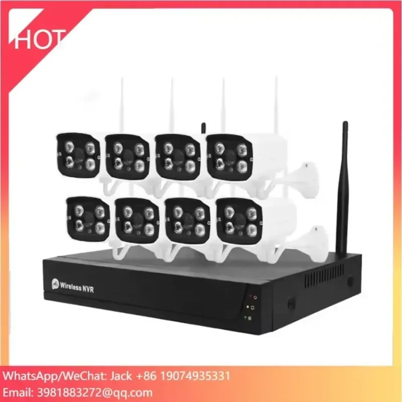 Home Business Use CCTV Security Camera System 1080P Wireless NVR Kit 8CH Cameras De Seguridad Kit