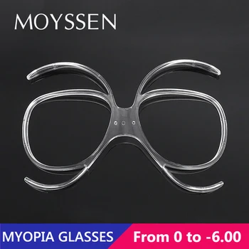 משקפי סקי חיצוניים TR90 עם מתאם, מסגרת למשקפי מיאופיה אופטית, עדשות מרשם לאופנוע ורכיבה על אופניים