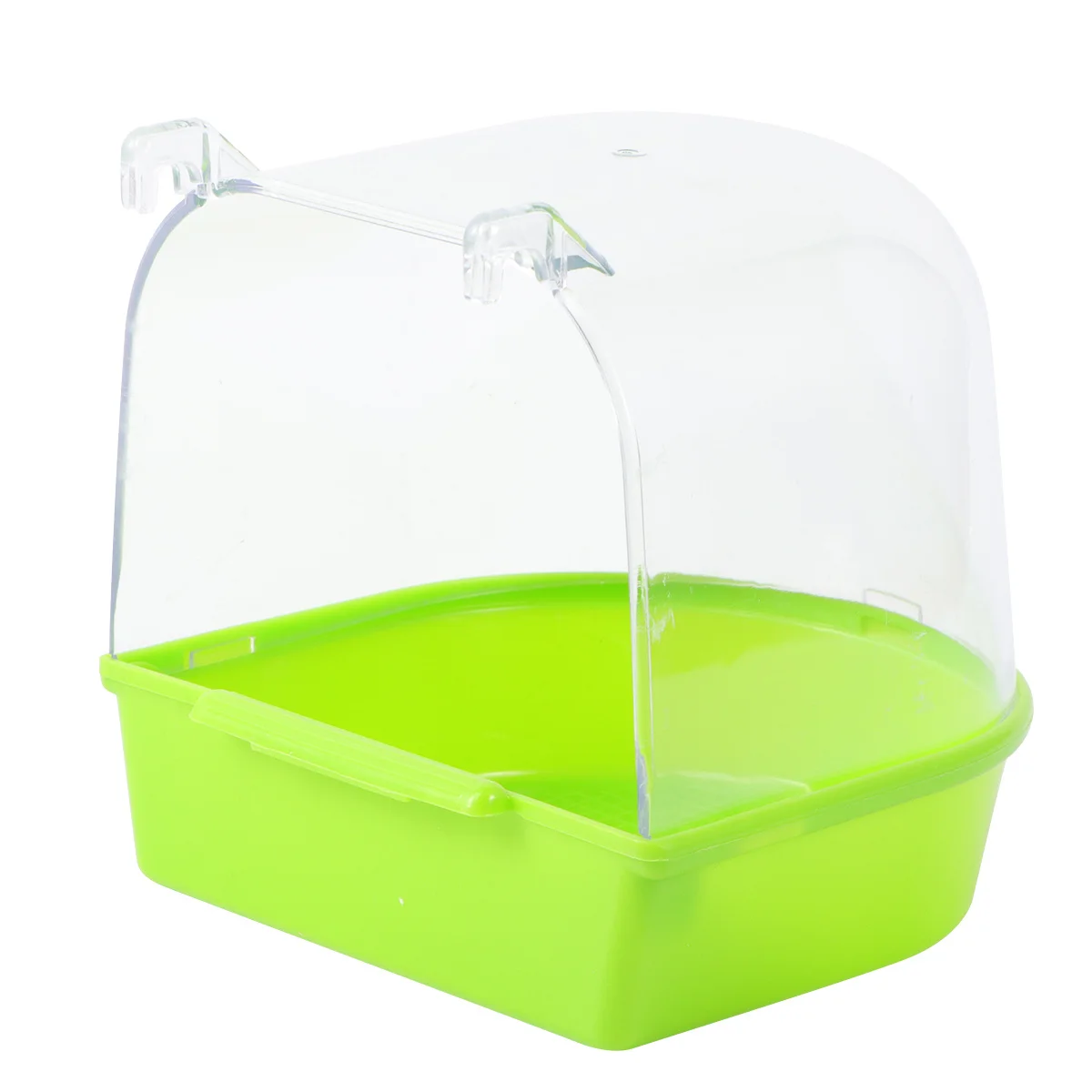 

Parrot Bird Bath Basin Plastic Non-Toxic Eco-Friendly For Small Birds Budgies Canary Cage Bath Accessory Green