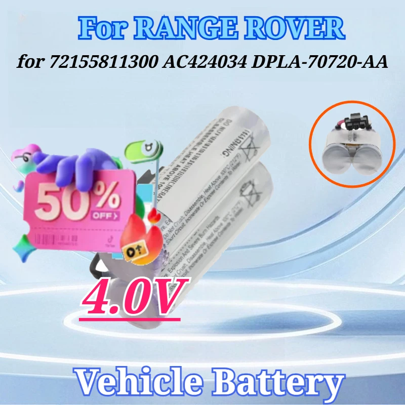 

4.0V for 72155811300 AC424034 DPLA-70720-AA LR112188 T4N2591 LR046049 Battery for EVOQUE 2014 2015 2016 for RANGE ROVER