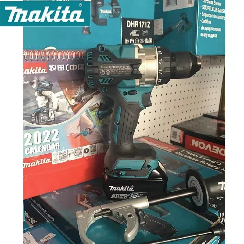 Imagem -04 - Makita-drill Driver sem Fio com Velocidade Variável Motor sem Escova Heavy Duty Driver Power Tool 18v Lxt 125n.m High Torque Dhp486z