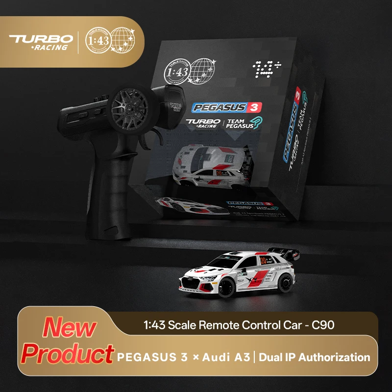 Turbo Racing C90 1/43 RWD RC Drift Car Team Pegasus 3 Officially Authorized Limited Edition Mini Remote Control Custom