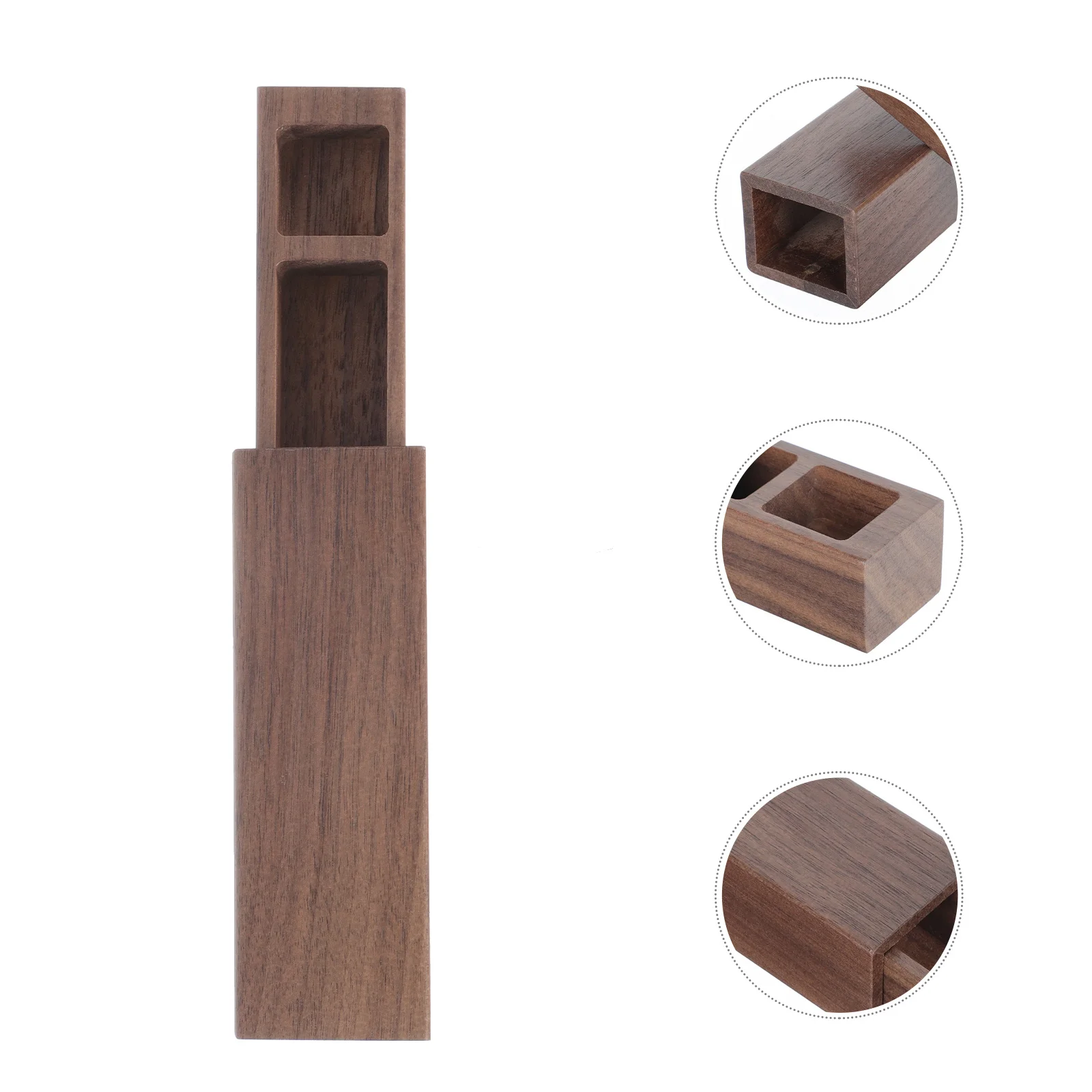 

1Pcs Wooden Necklace Box Natural Carved Jewelry Storage Organizer Slip Lid Necklace Pendant Case Vintage Stamper Box Gift